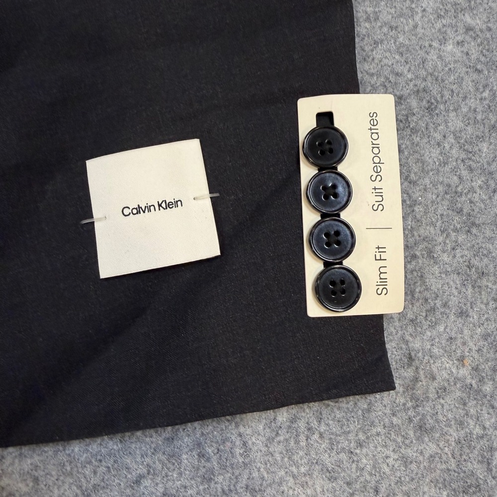 Calvin Klein Maxwell Slim Fit Blazer Charcoal Gray 40S MXLL17EZ0000 - Picture 2 of 12